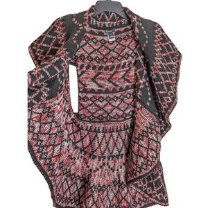 New Directions Size XL Sweater Vest Red, Black,‎ White Reversible New